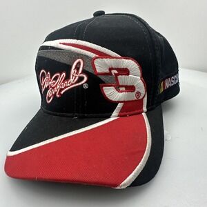 Vtg Dale Earnhardt #3 NASCAR Racing Action Snapback Hat Youth Sharktooth